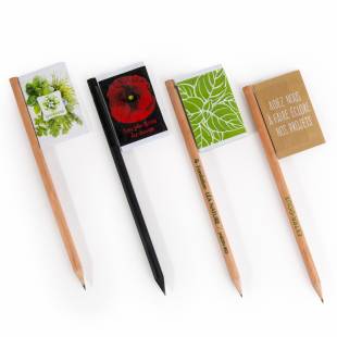 Personnaliser des crayons avec sachet de graines